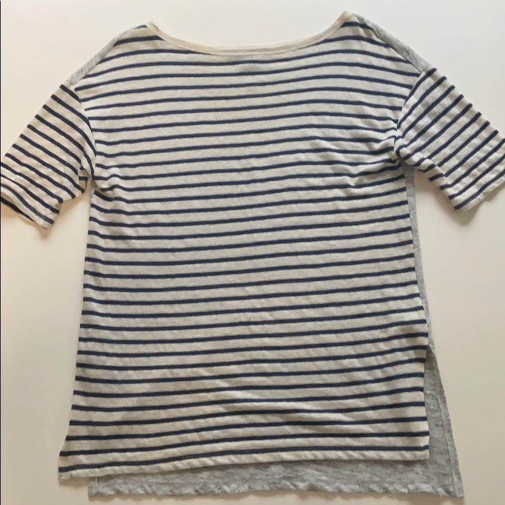 Navy Striped Banana Republic Top